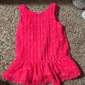 Pink Sleeveless Kids Dress